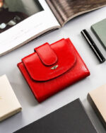 Średnich rozmiarów, skórzany portfel damski - Peterson-2