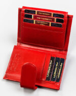 Średnich rozmiarów, skórzany portfel damski - Peterson-5