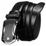 Skórzany pasek męski z automatyczną klamrą - Peterson-1