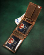 Skórzany portfel męski z patriotycznym wzorem - Peterson-7