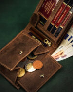 Skórzany portfel męski z patriotycznym wzorem - Peterson-8