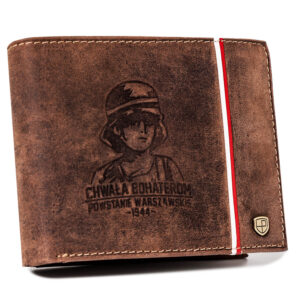 Skórzany portfel męski bez zapięcia - Peterson-1