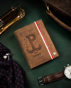 Duży, skórzany portfel męski z motywem patriotycznym - Peterson-1