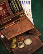 Skórzany portfel męski z motywem patriotycznym - Peterson-10