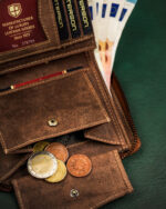 Pojemny, skórzany portfel męski z systemem RFID - Peterson-9