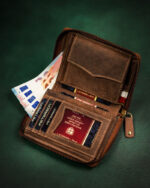 Duży, skórzany portfel męski z systemem RFID - Peterson-5