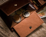 Skórzany dwukolorowy portfel męski - Peterson-11