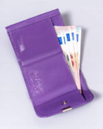 Mały, skórzany portfel damski na zatrzask - Peterson-6