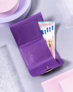 Mały, skórzany portfel damski na zatrzask - Peterson-7