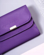 Mały, skórzany portfel damski na zatrzask - Peterson-3