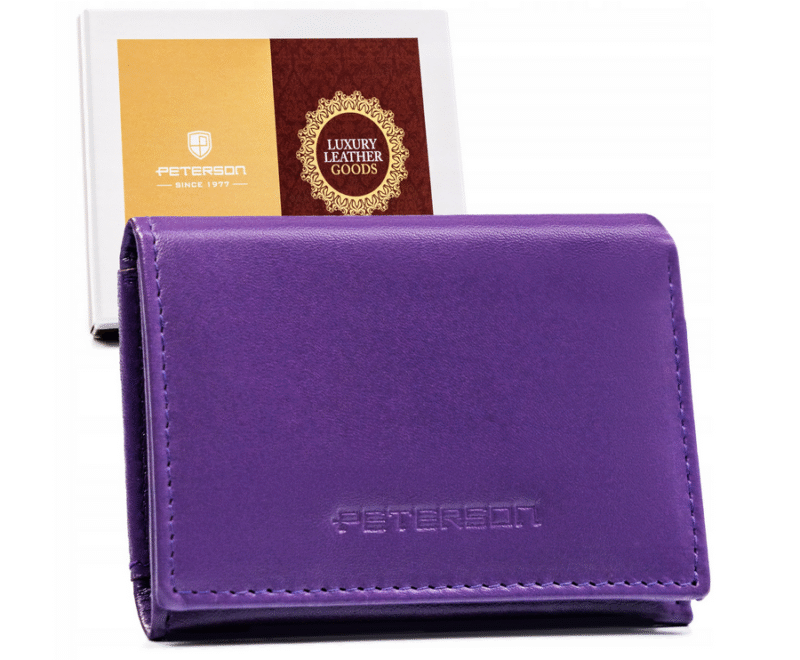 Mały, poziomy portfel damski na zatrzask - Peterson-1