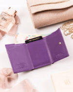 Mały, poziomy portfel damski na zatrzask - Peterson-5