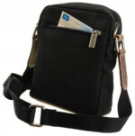 Skórzana, męska torba na ramię z kieszonką zewnętrzną - Always Wild-3