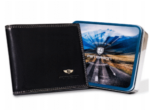 Klasyczny, skórzany portfel męski z systemem RFID - Peterson-1