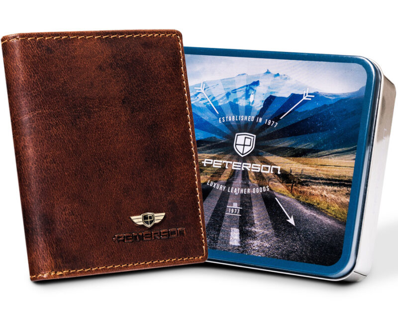 Cienki portfel męski na karty - Peterson-1 Cienki portfel męski na karty - Peterson-1