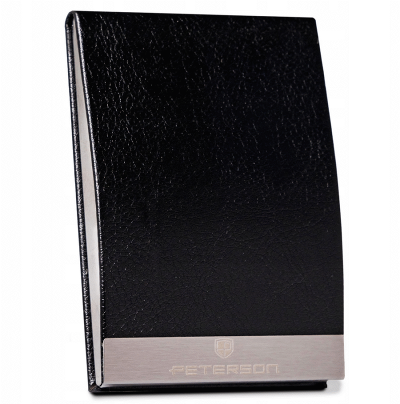Wizytownik ze skóry ekologicznej - Peterson-1