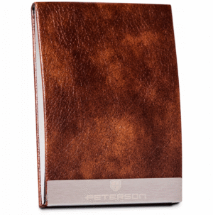 Wizytownik ze skóry ekologicznej - Peterson-1