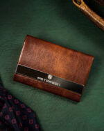 Klasyczny wizytownik ze skóry ekologicznej - Peterson-2