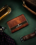 Klasyczny wizytownik ze skóry ekologicznej - Peterson-3