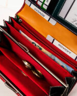 Skórzany portfel damski na zatrzask - 4U Cavaldi-8