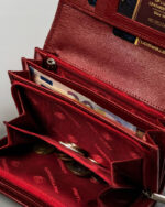 Portfel damski na zatrzask ze skóry naturalnej - Peterson-10