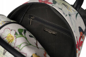 Miejski plecaczek damski z kwiatowym wzorem - David Jones-1