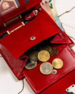 Zestaw prezentowy: skórzany portfel damski i brelok - Peterson-7