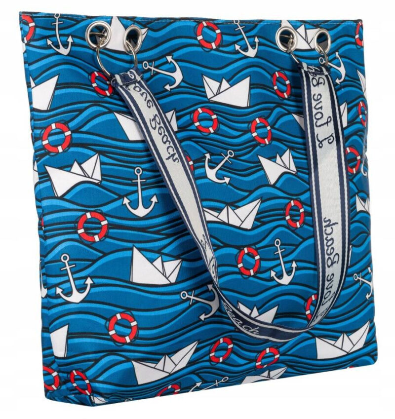 Letnia, plażowa shopperka z poliestru-1 Letnia, plażowa shopperka z poliestru-1