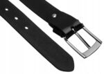 Skórzany pasek męski z klasyczną klamrą - Rovicky-5