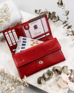 Duży, skórzany portfel damski na zatrzask - 4U Cavaldi-7