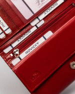 Duży, skórzany portfel damski na zatrzask - 4U Cavaldi-8