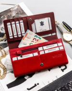 Duży portfel damski ze skóry naturalnej i ekologicznej - Rovicky-6