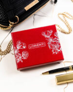 Skórzany portfel damski w orientacji pionowej zamykany na zatrzask - Lorenti-9