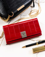 Duży portfel damski ze skóry naturalnej i ekologicznej - Rovicky-1