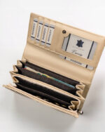 Duży, poziomy portfel damski ze skóry ekologicznej - 4U Cavaldi-7