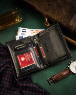 Skórzany portfel męski z systemem RFID - Peterson-4