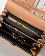 Duży, poziomy portfel damski ze skóry ekologicznej - 4U Cavaldi-7