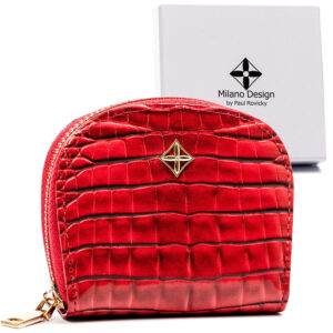 Mała portmonetka damska na zamek - Milano Design-1