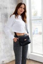 Klasyczna listonoszka damska ze skóry ekologicznej - Peterson-2