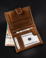 Duży, pionowy portfel męski ze skóry naturalnej - Always Wild-12