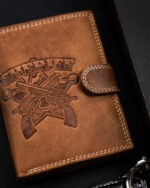 Duży, pionowy portfel męski ze skóry naturalnej - Always Wild-13