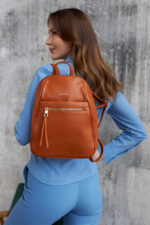 Elegancki plecak damski ze skóry ekologicznej - Peterson-2
