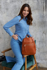 Elegancki plecak damski ze skóry ekologicznej - Peterson-10