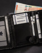 Skórzany portfel damski na zatrzask - Rovicky-8