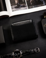 Skórzany portfel damski na zatrzask - Rovicky-5