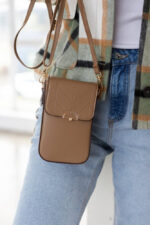 Mini torebka-portfel ze skóry ekologicznej - Peterson-4