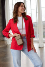 Mini torebka-portfel ze skóry ekologicznej - Peterson-2