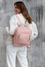 Pojemny plecak damski ze skóry ekologicznej - Peterson-11