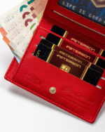 Mały portfel-portmonetka damska ze skóry ekologicznej - Peterson-7