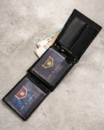 Zestaw prezentowy: skórzany portfel męski i brelok - Peterson-6